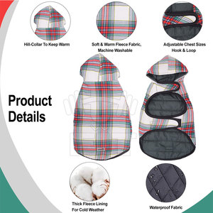 Abrigo de invierno de alta calidad para perros en estilo vintage, sudadera ligera de poliéster para perros, para ropa de otoño e invierno - Product Image 5