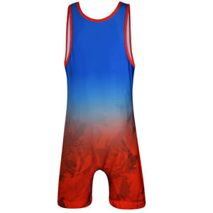Singlet de lutte personnalisé pour hommes, respirant, avec logo personnalisé, vente en gros, nom d'équipe et joueur personnalisés, compétition - Product Image 4