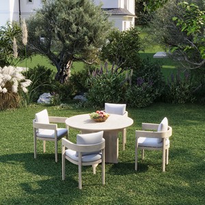 Ensemble de jardin contemporain en bois massif Lux - Résistant aux intempéries - Product Image 2