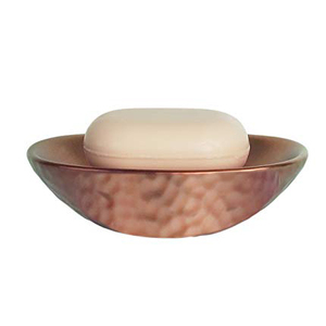 Jabonera de baño con acabado en oro rosa martillado de acero inoxidable, jabonera de barra, jabonera de diseño moderno - Product Image 6