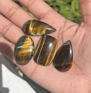 คุณภาพส่งออกระดับพรีเมียม 100% อัญมณีตาเสือธรรมชาติ Cabochons ของแท้หลวมสําหรับทําเครื่องประดับในราคาขายส่ง OEM จํานวนมาก - Product Image 4
