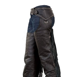 À la mode de haute qualité en cuir femmes Chaps 2025 couleur unie Top vente pas cher prix femmes en cuir Chaps - Product Image 3