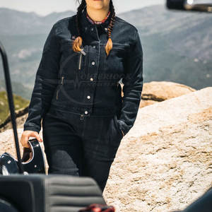 Prix bas Dernier style de veste en jean pour femme Points ouverts Veste en jean pour femme au prix de gros - Product Image 2