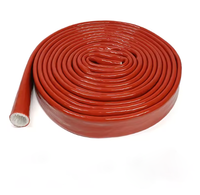 Gaine isolante en fibre de verre enduite de silicone certifiée CE haute température 4KV (jusqu'à 7000V)