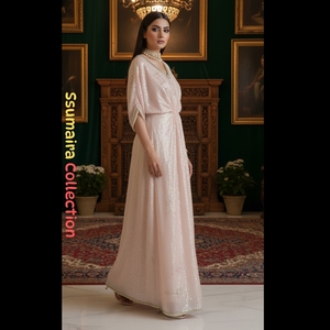 2025 Elegant Embellished <b>Crystal</b> Pearl Beading Satin Kaftan-Luxury Evening Wear & Modest Fashion Natural Waistline Floor-Length - Product Image 3