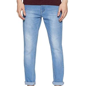 Pantalones Vaqueros Casuales de Tela Oxford para Hombre, Venta al por Mayor de Fábrica, Jeans Rectos Transpirables de Cintura Media, Corte Regular, Cierre de Botones, Peso Medio, OEM - Product Image 1
