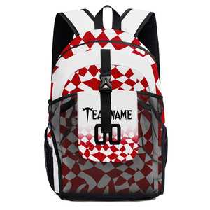 Sac à dos de sport décontracté personnalisable en gros Sac d'extérieur étanche à motif de lettres à la mode avec port USB - Product Image 1