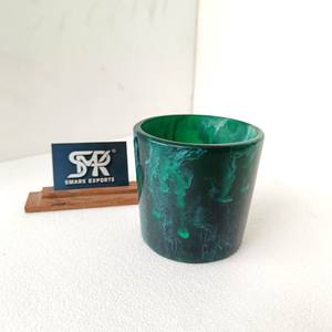 Vaso de Resina Verde Hecho a Mano con Efecto Mármol, Vaso para Beber Hecho a Mano para Café, Té, Jugo, Decoración del Hogar - Product Image 6