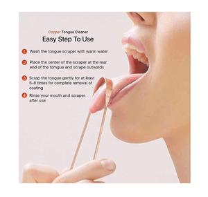 Raspador limpiador de tonque de cobre Original puro 100%, acabado mate de alta calidad, higiene Personal de cobre sólido, venta al por mayor - Product Image 2