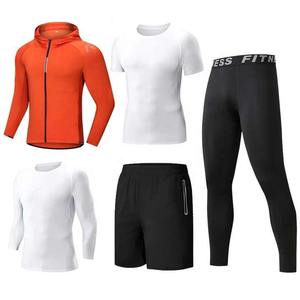 Ropa Deportiva para Hombre, Logotipo Personalizado OEM, Ligera, Tallas Grandes, Conjunto Deportivo de 5 Piezas, Transpirable, con Parches, de Algodón, de Secado Rápido - Product Image 4