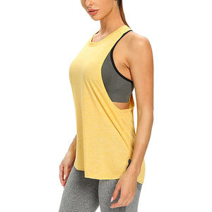 Camiseta sin mangas para entrenamiento de gimnasio para mujer, chaleco transpirable para culturismo, camiseta de último diseño para mujer con logotipo personalizado - Product Image 4