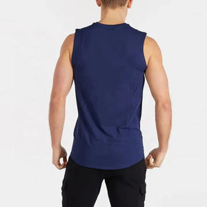 Wholesale 2024 Sleeveless <b>Men's</b> <b>Tank</b> <b>Tops</b> & Singlets Breathable Gym Workout Sports 100% Cotton Casual Plus Size in Price - Product Image 3