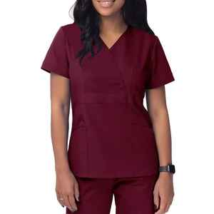 Vente chaude Nouveaux modèles Uniformes médicaux pour infirmières avec poches Tricotés 100% coton Service OEM Utilisation hospitalière Vente en gros d'usine - Product Image 3