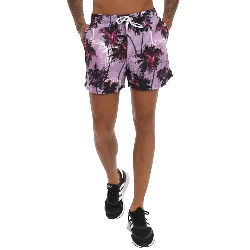 Shorts imprimés pour hommes Shorts de bain décontractés à la mode Shorts imprimés avec logo personnalisé Shorts de bain confortables à séchage rapide par sublimation Pantalons de plage