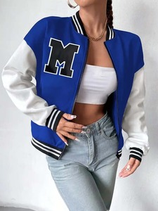 Wholesale Custom Logo Embroidery Baseball <b>Jacket</b> Sports Loose BOXY VARSITY <b>JACKET</b> for <b>Men</b> - Product Image 4