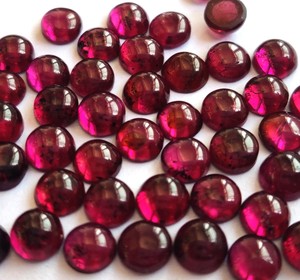 พลอยโกเมน rhodolite สีชมพูธรรมชาติขนาด7มม. ถึงพลอยหลังแบน-โกเมนโรโดไลต์สีชมพูหลวม - Product Image 3
