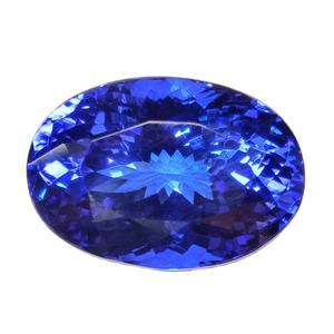 3A หมอนทรงรีทรงหลวมสีฟ้าแทนซาเนตทรงวงรีทรงหลวมสำหรับตัดเป็นเหลี่ยมเพชรพลอยจำนวนมาก - Product Image 2