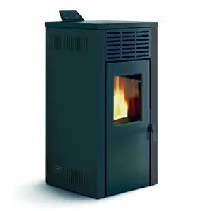 Kompor pelet kayu dengan desain Modern, kompor pembakar kayu dengan besi cor Oven