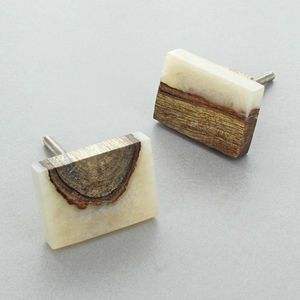 Boutons de meuble en bois et résine finis à la main, adaptés aux thèmes de quincaillerie de meubles élégants, style de décoration intérieure moderne, valeur - Product Image 3