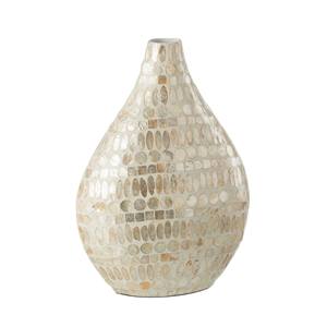 Jarrón Decorativo Artesanal de Nácar con Incrustaciones de Capiz, Estilo Boho, Adornos Decorativos de Nácar para el Hogar y Decoración de Hoteles - Product Image 1