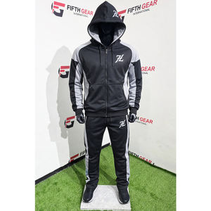 Conjunto Deportivo para Hombre, Chaqueta con Cremallera y Pantalones Deportivos, Traje para Entrenamiento Atlético, Logotipo Personalizado, Fabricante OEM - Product Image 1