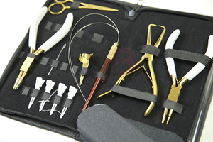 Kit d'outils pour extensions de cheveux en acier inoxydable, pinces, outil à boucle, usage commercial en salon, haute qualité, personnalisé MAGMA BEAUTY - Product Image 3
