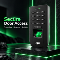 Système de contrôle d'accès de sécurité par empreinte digitale, carte, code PIN, clavier 12V avec relais et sortie Wiegand pour l'entrée des halls