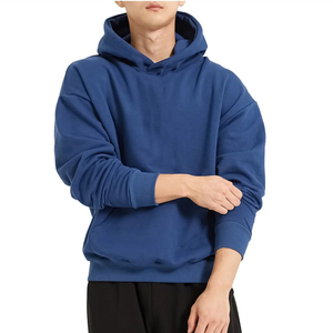 Sudadera con capucha de algodón de alta calidad personalizada para hombre y mujer, ropa deportiva para hombre, Jersey sólido, Sudadera con capucha informal de invierno - Product Image 5