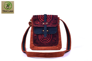 Bolsa de tela de cera con tapa de uñas de seta y correa larga, Unisex, con patrón personalizado a la moda, el mejor precio, venta al por mayor - Product Image 5