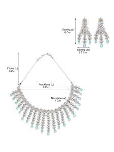 Conjunto de collar de diamantes americanos de lujo para mujer, perfecto para bodas y fiestas a los mejores precios - Product Image 4