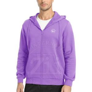 Sudadera con Capucha, 310 g/m², Estampado Personalizado, Bordado, Corte Regular para Hombre, Sudadera de Invierno, Diseño Propio, Suave, 100% Algodón, Forro Polar - Product Image 2