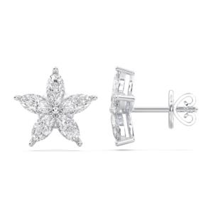 2.00กะรัตเพชรมออิสซาไนต์ทรงดาวแบบกดกลับต่างหูเม็ดเดี่ยวทรงเพชร10K 14K 18K - Product Image 2