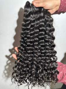 Extensiones de cabello humano de onda profunda cruda superventas con extensión de cabello humano virgen Remy 100% a la venta por exportadores - Product Image 3