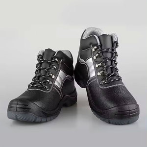 <b>Men</b> Leather Safety Boots Lace Anti-Slip PU Outsole Construction <b>Work</b> <b>Shoes</b> All Seasons MODMIX TM-SS-01 Hi Visibility Composite - Product Image 1
