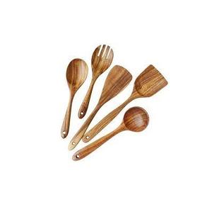 Latest New Design Wood Cutlery <b>Set</b> 100% High Quality Most Popular Custom Design Handmade Flat Ware <b>Wooden</b> <b>Spoon</b> Hotel Kitchen - Product Image 1