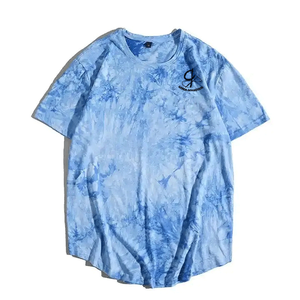 Camisetas de colores sólidos para hombre, lavadas con ácido, hombros caídos, doble botonadura, transpirables, personalizables, diseño de Pekín, aspecto desvanecido al sol - Product Image 4