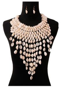 Conjunto de Collar Bohemio con Cuentas Negras y Conchas de Cauri para Mujer, con Tamaño Personalizable - Product Image 6