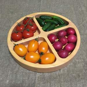 Plateau de service en bois d'acacia de haute qualité plateaux décoratifs pour salon et cuisine fabriqué au Vietnam - Product Image 4