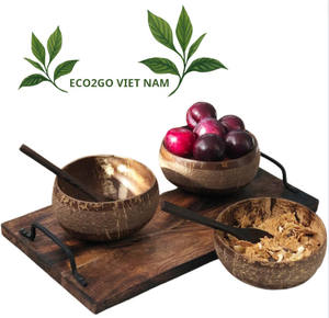 Cuenco de cáscara de coco grabado artesanal único de alta calidad Cuenco de cáscara de coco respetuoso con el medio ambiente para hacer velas a granel - Product Image 6