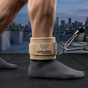 Sangle de cheville athlétique réglable, ajustement confortable, portable, en polyester, pour les activités d'entraînement du bas du corps, usage quotidien - Product Image 4