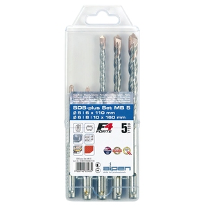 Set di punte da trapano Alpen SDS Plus, 5 pezzi - Product Image 1