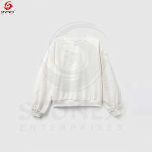 Venta al por mayor 100% algodón pulóver sudadera para hombres alta calidad Rib personalizado cuello redondo estampado invierno tejido tamaño personalizado suéter - Product Image 3