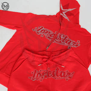 เสื้อมีฮู้ดซิปหน้าสำหรับทุกเพศพร้อมเขามีฮู้ดทำจากผ้าฝ้าย100% แบบรูดซิปปรับแต่งได้สำหรับทุกเพศ - Product Image 2