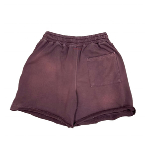 Short lavable à l'acide pour hommes personnalisable 100% coton été Streetwear Vintage Short lavé Style sportif décontracté - Product Image 4