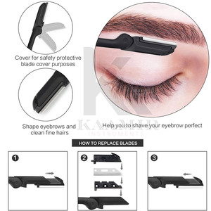 KAAMIR INSTRUMENTS Herramientas Profesionales de Alta Calidad para Cejas, Punta Recta, Acero Inoxidable de Lujo, Ligeras y Reutilizables - Product Image 2
