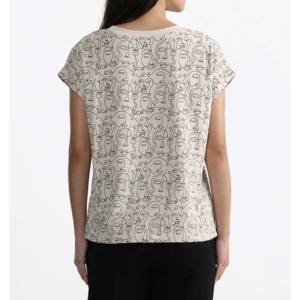 Camisetas transpirables de talla grande para mujer, camisetas gráficas de colores de poliéster y algodón, precio al por mayor, camiseta, ropa de mujer - Product Image 6