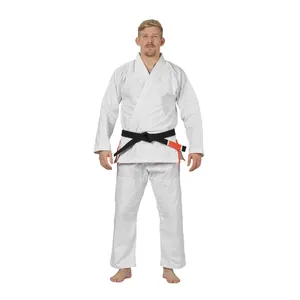 Oem dövüş sanatları giyim üreticisi karate üniforma JUDO KARATE takım elbise/Approved f onaylı hafif beyaz Karate Gi