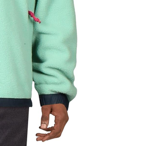 Hombres Fleece 3/4 Zip Pullover chaqueta transpirable resistente al agua softshell con logo estampado Centro cierre de cremallera frontal - Product Image 4