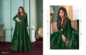 Tenue de créateur à forte demande chaîne brodée en fausse georgette lourde 9mm travail de séquence Salwar Kameez & Dupatta dernière collection - Product Image 6