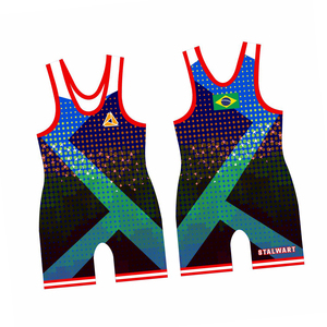 Sublimation de logo personnalisé Vêtements de sport imprimés Haltérophilie Combinaison de lutte pour jeunes - Product Image 1